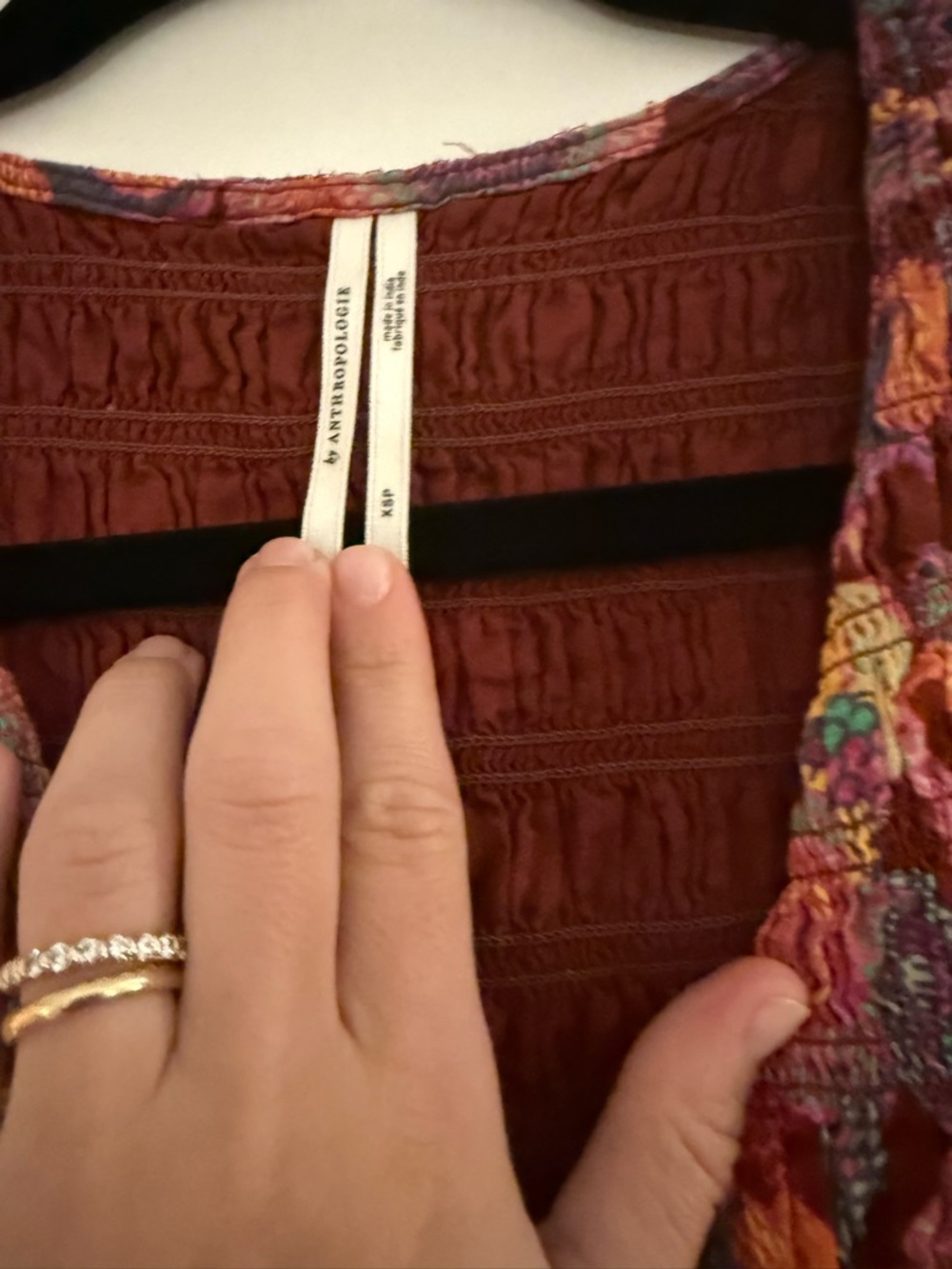 Anthropologie Midi Length colorful dress with button details - Picture 2 of 4